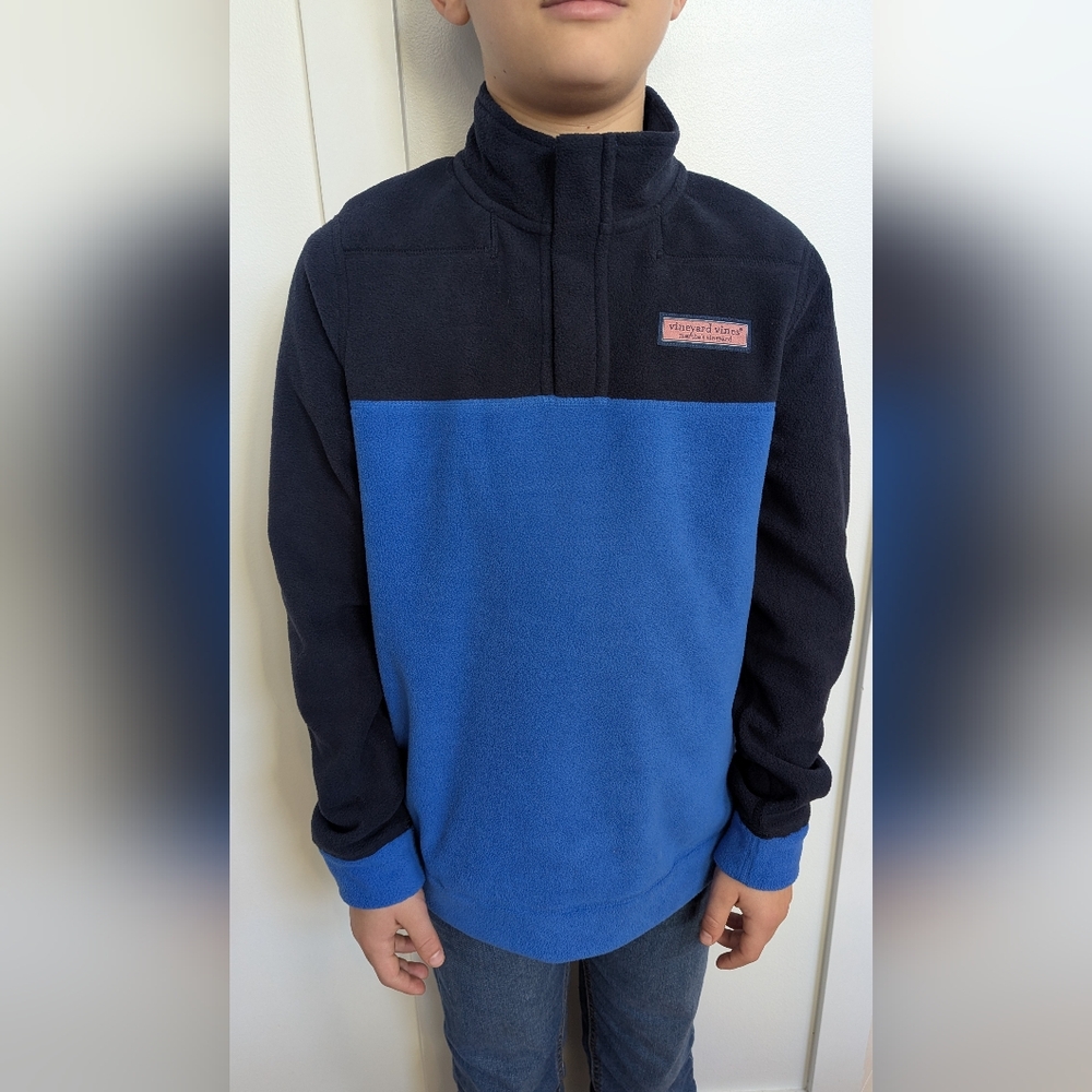 Vineyard Vines Harbor Fleece Shep Shirt Boys